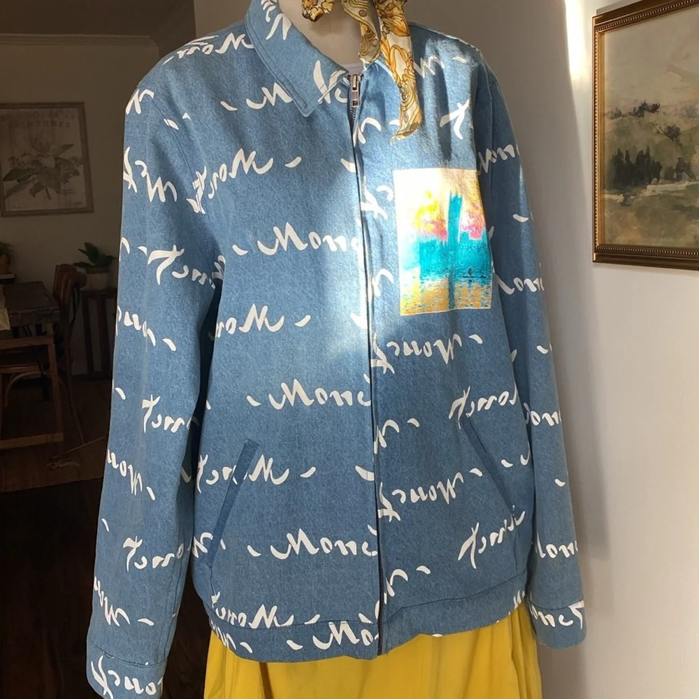 Knit well UO exclusive Monet Denim jacket - Picture 2 of 4
